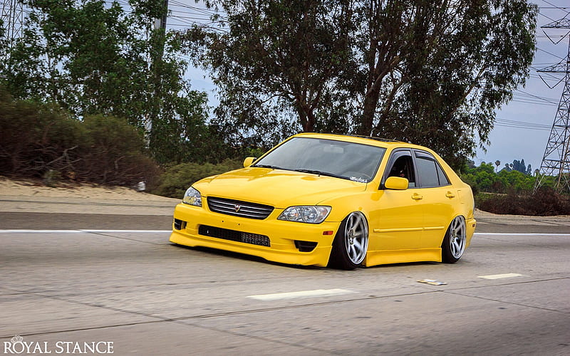 Toyota Tuning altezza lexus is200 is300 Yellow Cars, HD wallpaper
