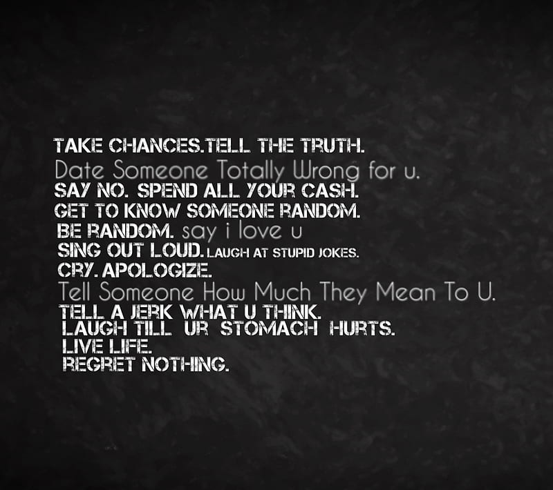 XO Quote, chance, love, truth, HD wallpaper