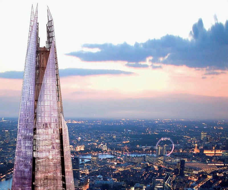 The Shard, london, scyscraper, HD wallpaper