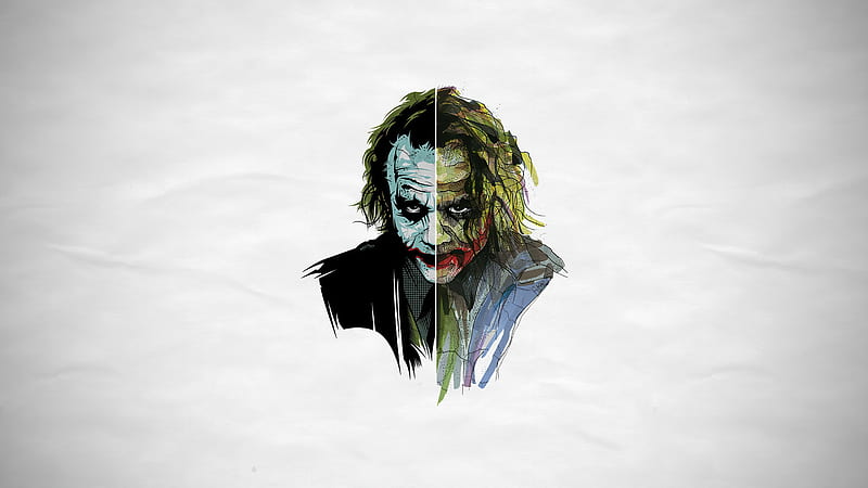 Joker Heath Ledger Artwork , joker, supervillain, superheroes, artist, artwork, digital-art, HD wallpaper