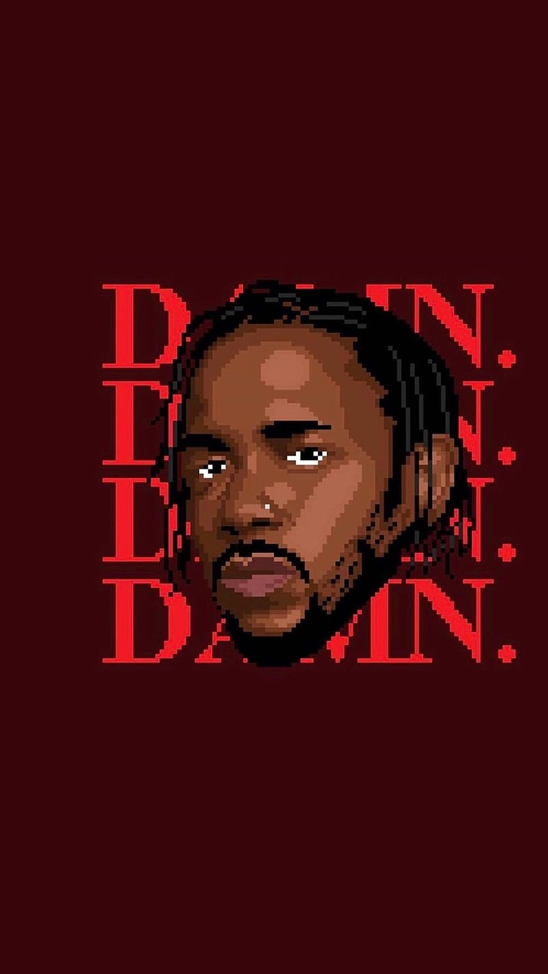 Hip Hop, Kendrick Lamar Cartoon Art, kendrick lamar, cartoon art, rapper, music, HD phone wallpaper