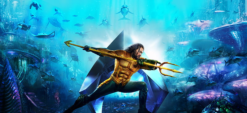 Aquaman Movie New Poster 2018, aquaman-movie, 2018-movies, movies, jason-momoa, , aquaman, HD wallpaper