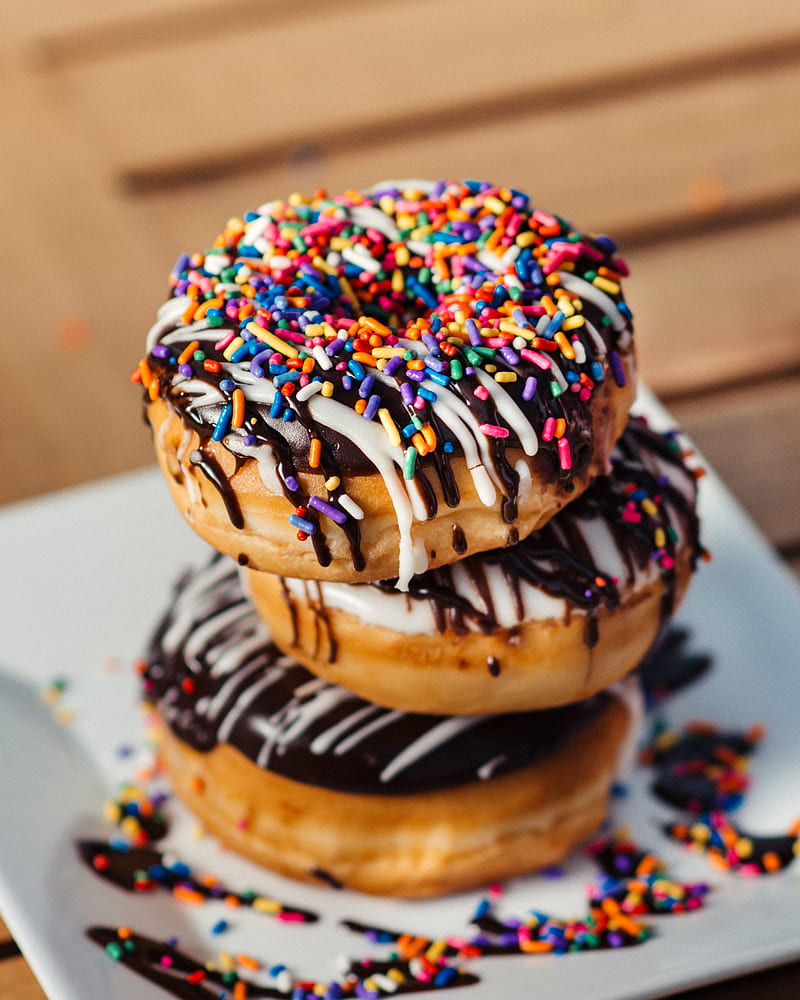 doughnut with toppings, HD phone wallpaper