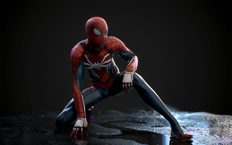 Spiderman, art, superheroes, Spider-Man, HD wallpaper