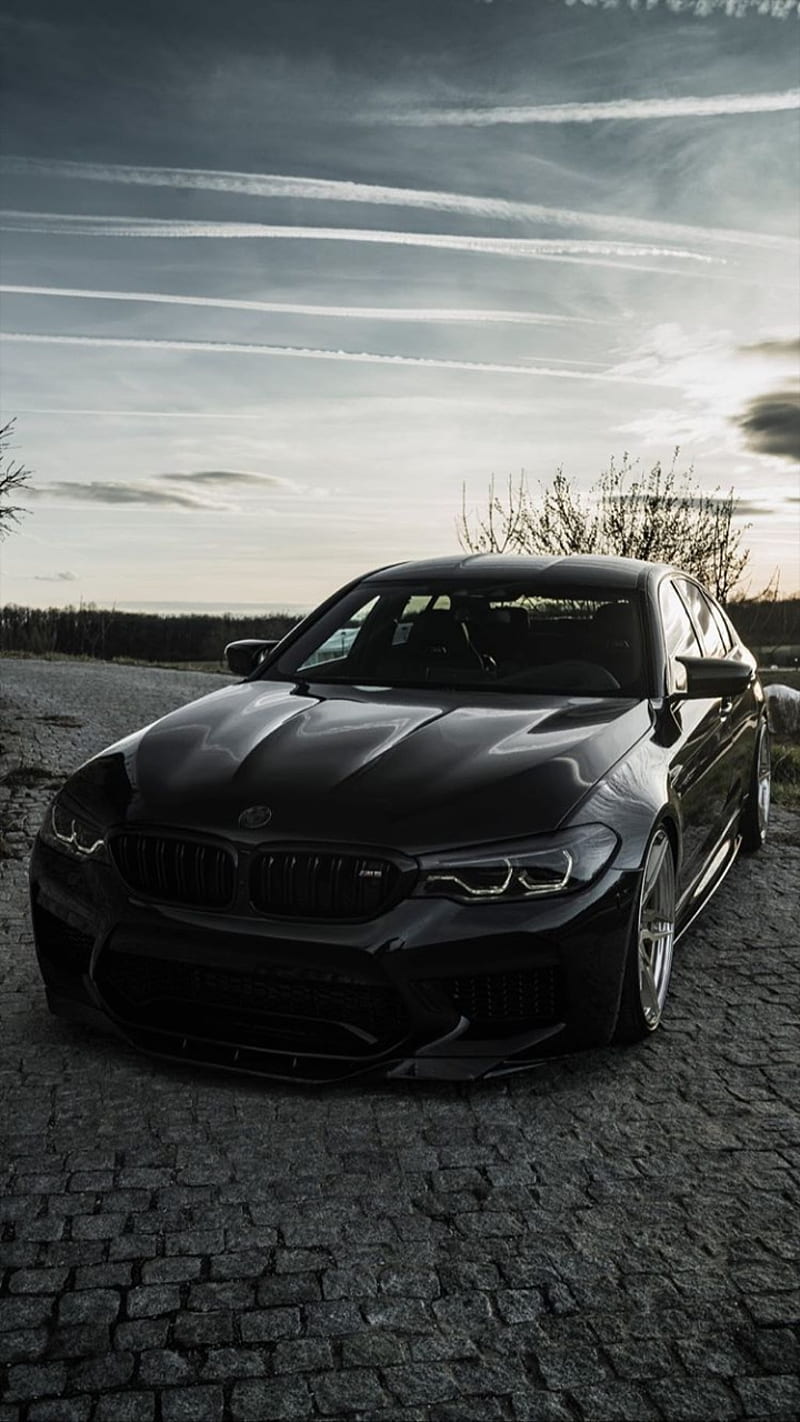 BMW M5, bimmer, black, car, carros, cool new, tuning, HD phone wallpaper