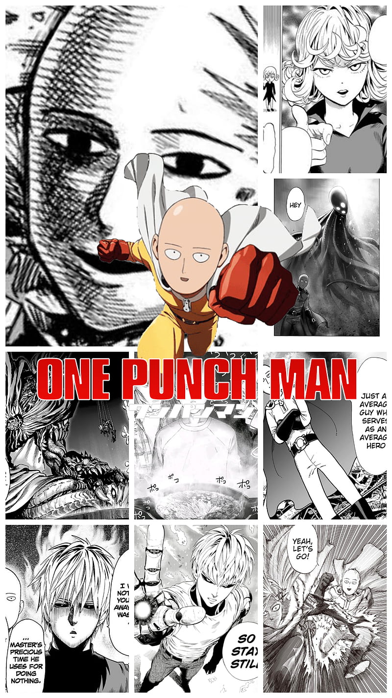 One Punch Man Saitama Artwork AMOLED 5K Wallpaper