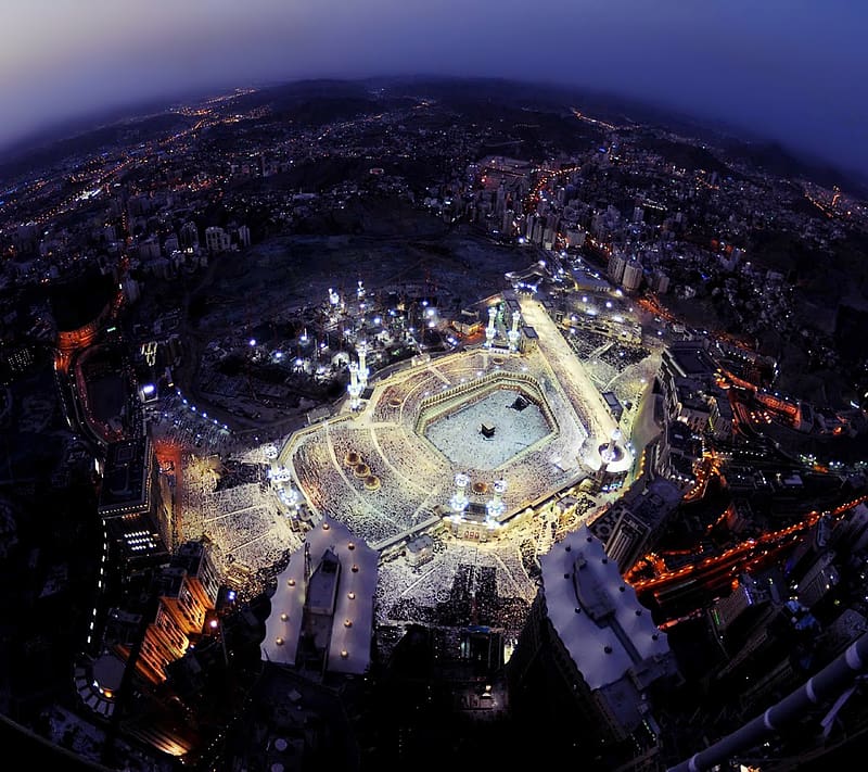 City, Building, Light, Religion, Saudi Arabia, Mosque, Islam, Religious, Kaaba, Mecca, Masjid Al Haram (Mecca), Mosques, HD wallpaper