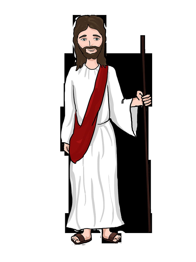 Miracles of Jesus Cartoon Depiction of Jesus Clip art - Jesus Christ  Cartoon png - 1350*1800 - Transparent png, HD phone wallpaper | Peakpx
