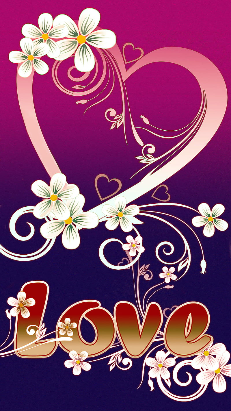love, amour, coeur, heart, romance, HD phone wallpaper