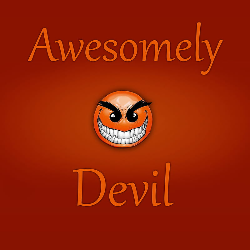 Devil, awesome, me, mgicr, orange, HD phone wallpaper