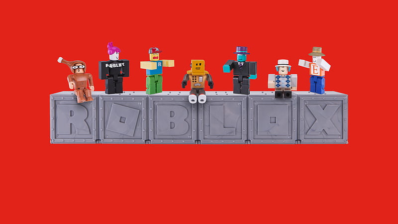 Roblox Characters In Red Background Games, HD wallpaper