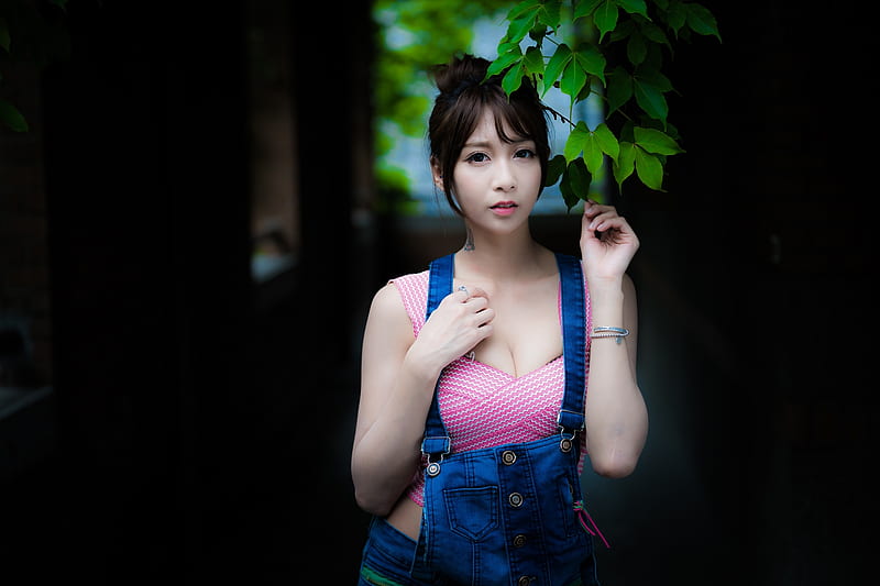 Lovely Girl, model, woman, Asian, outdoor, HD wallpaper