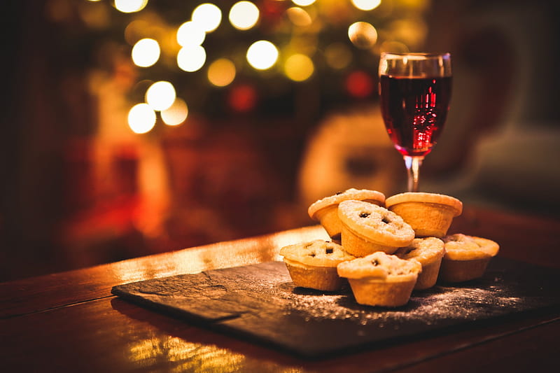 Winter Special!, cookies, delicious, festive, christmas, wine, appetizers, lights, HD wallpaper