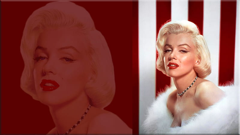 Marilyn Monroe se enfrenta a un lado con un vestido blanco en rojo rayas  blancas celebridades de, Fondo de pantalla HD | Peakpx