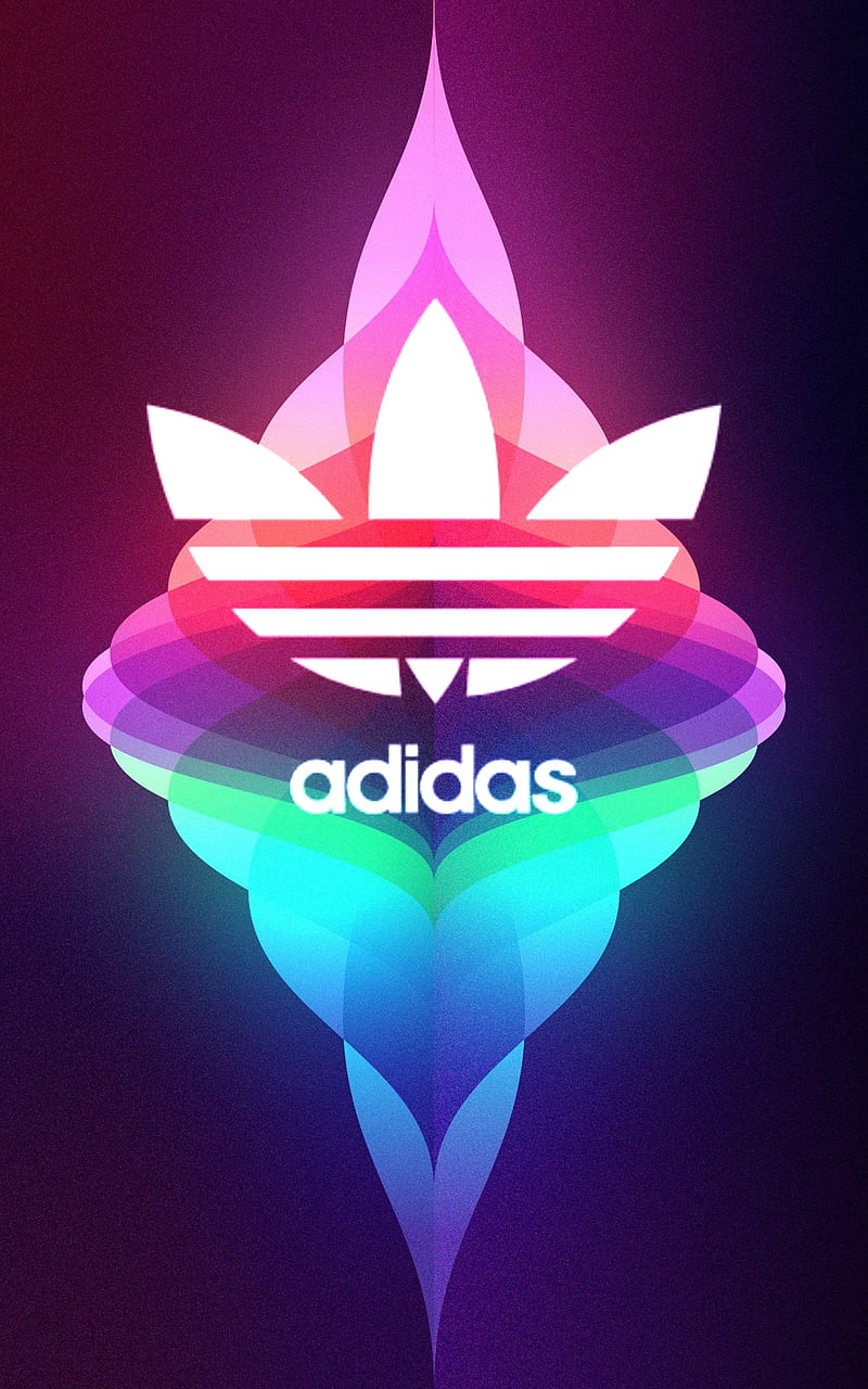 Adidas, art, brand, colors, geometric, music, pink, HD phone wallpaper Peakpx