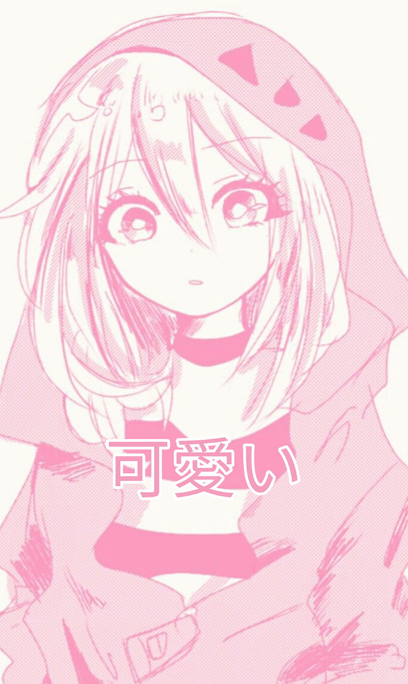 Anime girl Wallpaper 4K, Sad, Pink background, Sad girl-demhanvico.com.vn