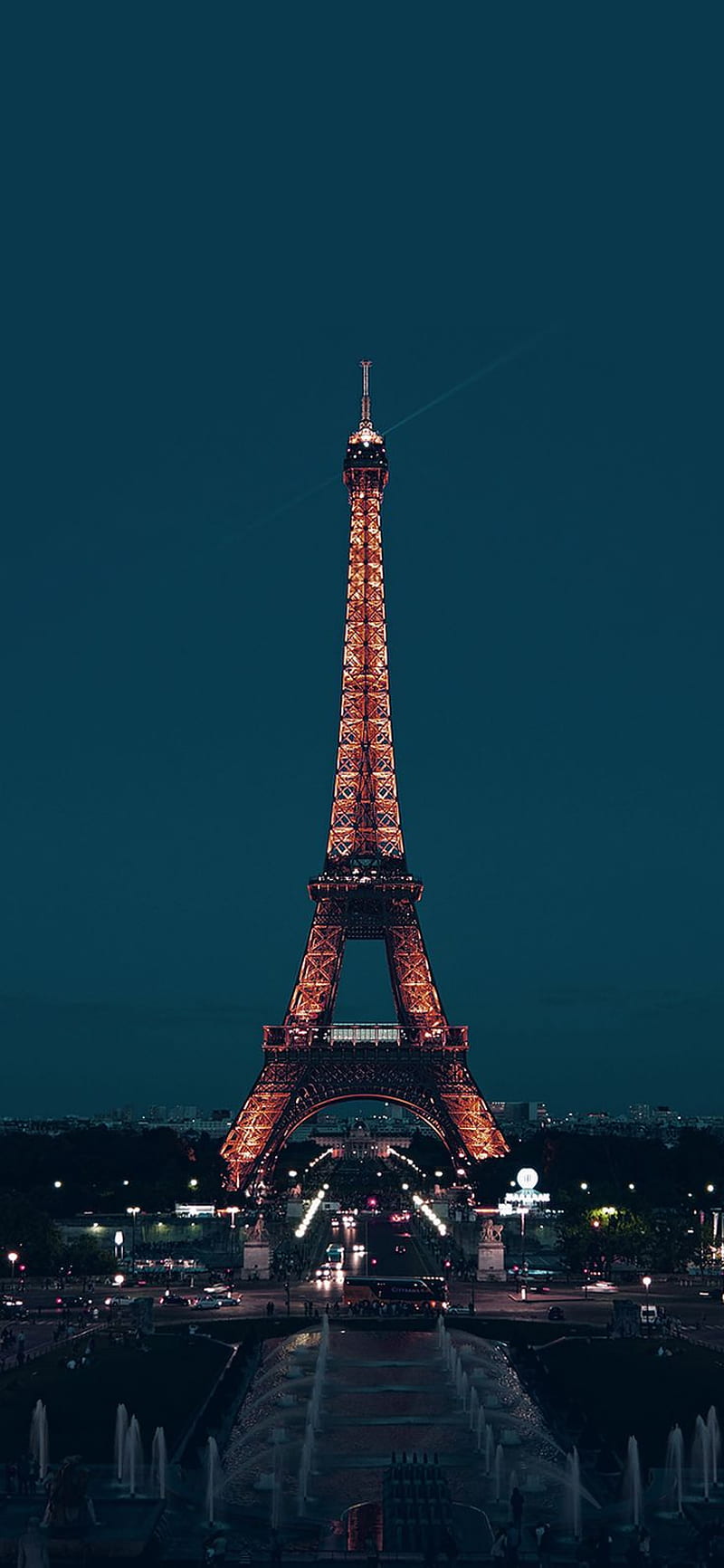 Paris Night France City Blue Eiffel Tower Via For IPhone X. Парижские обои, Путешествия, Вдохновляющие картинки, HD phone wallpaper