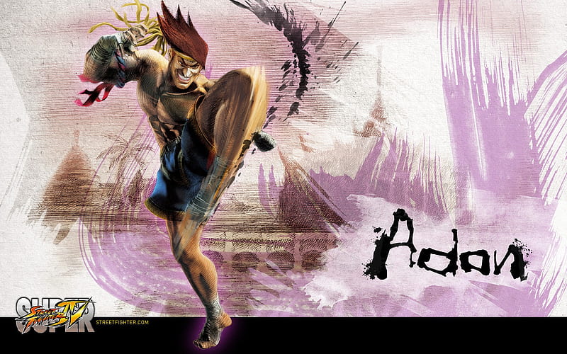 Adon artwork #1, Street Fighter 1: High resolution