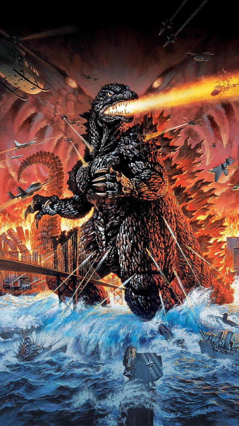 Godzilla, dark, theme, HD phone wallpaper