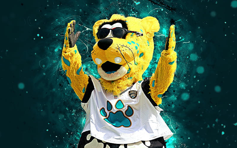 Jaxson de Ville mascot, Jacksonville Jaguars, abstract art, NFL, creative, USA, Jacksonville Jaguars mascot, National Football League, NFL mascots, official mascot, HD wallpaper