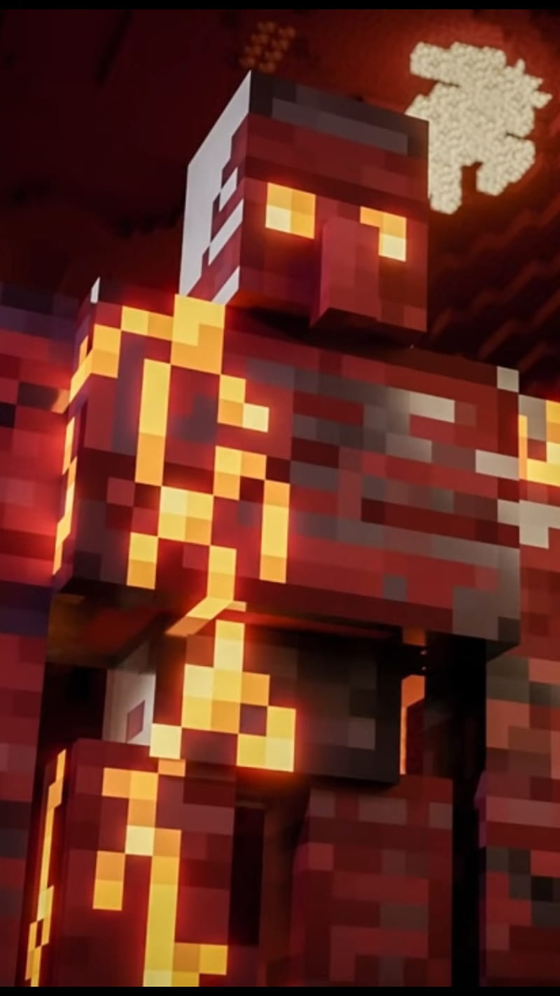 Download Fearsome Minecraft Ghast hovering over a mysterious Nether Realm  Wallpaper | Wallpapers.com
