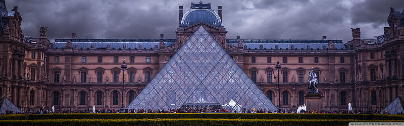 Louvre Museum, Paris, France Ultra Background for U TV : & UltraWide & Laptop : Multi Display, Dual Monitor : Tablet : Smartphone, Museum Aesthetic, HD wallpaper