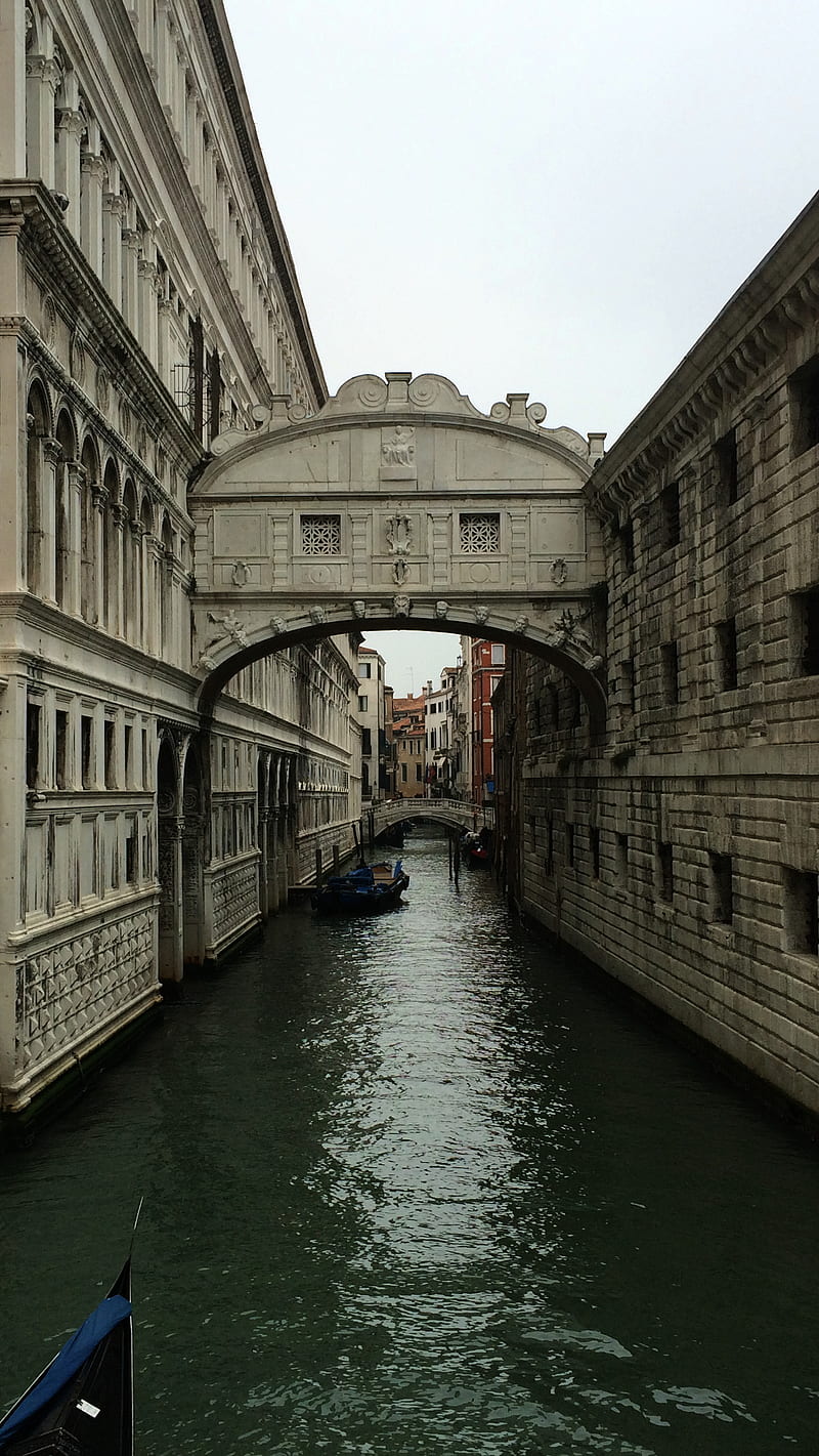 Venice, barok, bonito, bridge, bridge of sighs, old canal, HD phone wallpaper