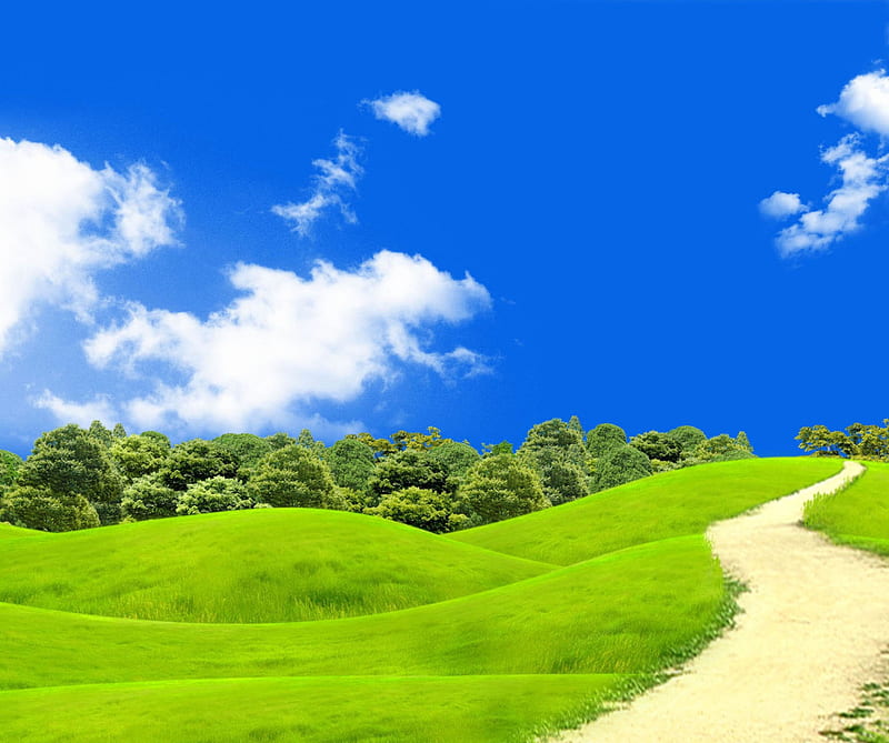 Green Hills, landscape, nature, HD wallpaper | Peakpx