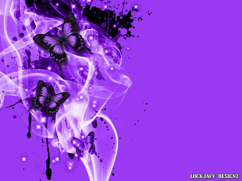 purple butterfly pretty attractive. jpg, flutter, trails, butterfly, HD wallpaper