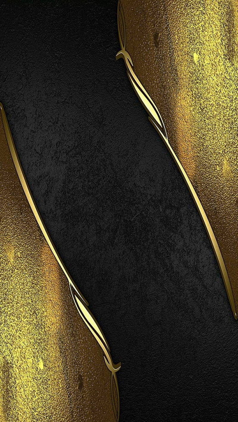Black and gold, elegant, HD phone wallpaper