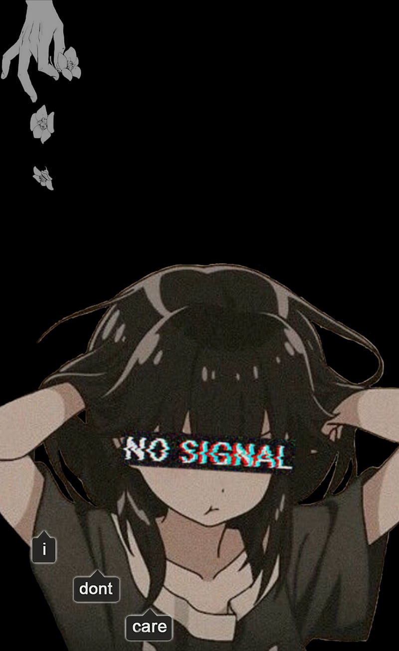 NoSignal, anime, edgy, egirl, HD phone wallpaper