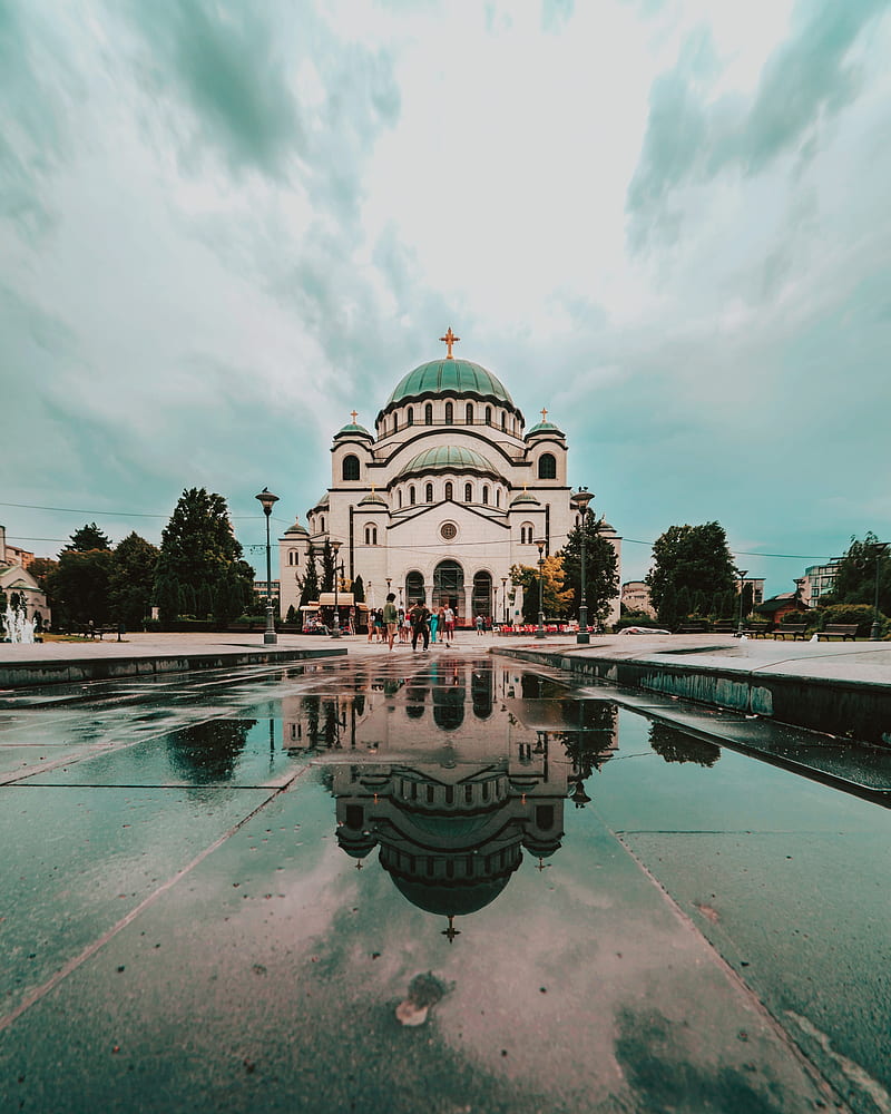 Temple of Saint Sava, belgrade, church, ortodox temple, serbia, sveti sava, HD phone wallpaper