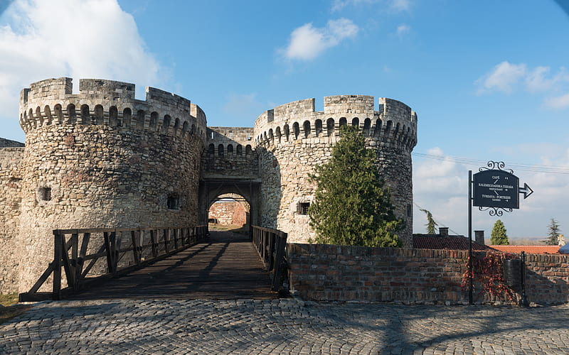 Belgrade Fortress, Belgrad, Serbia, Upper and Lower Town, Kalemegdan Fortress, Kalemegdan Park, HD wallpaper