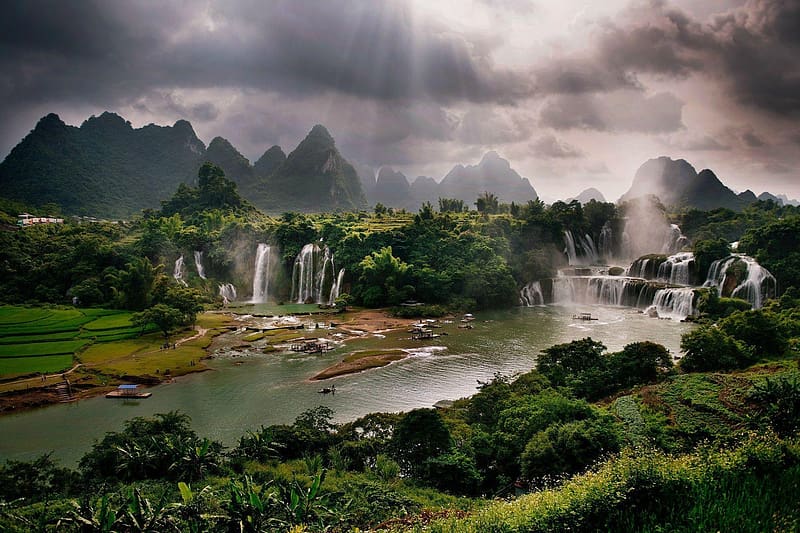 Detian Falls - China, Detian Falls, China, Asia, Waterfalls In China ...