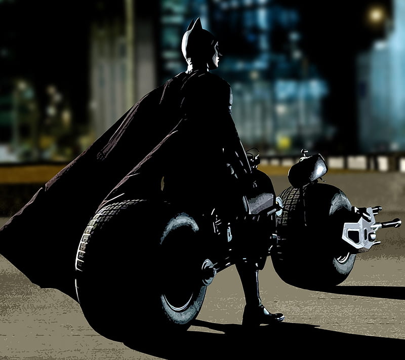 Batman On Batpod, batman, batpod, dark knight, HD wallpaper | Peakpx