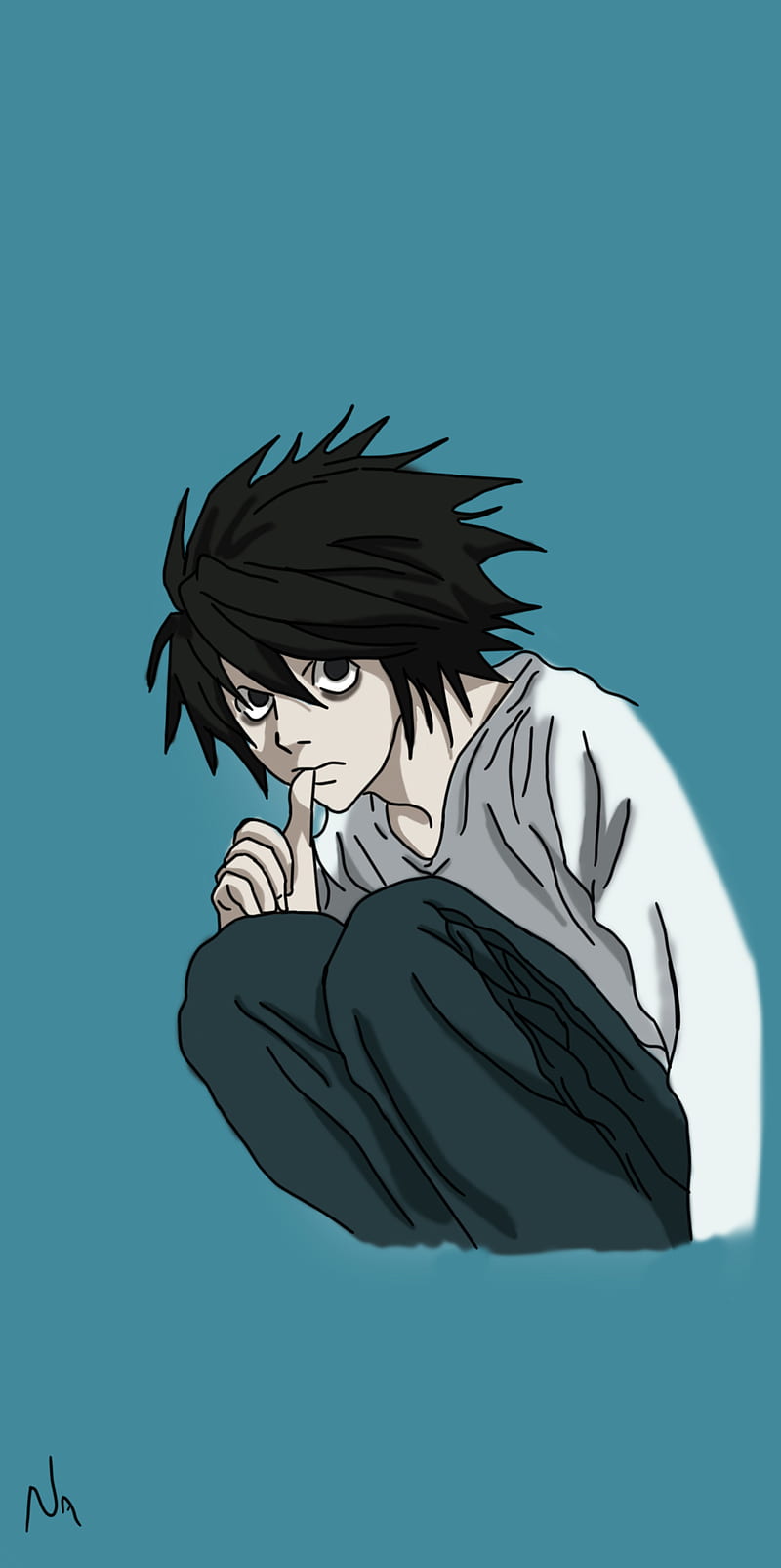 L Lawliet ryuzaki, l, ryuzaki, death note, anime, HD wallpaper