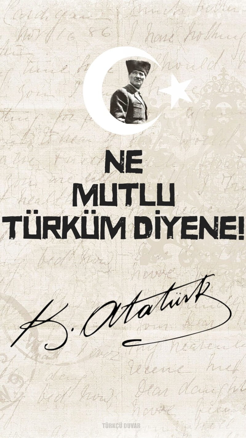 Turkcu Duvar, ataturk, turk, turkcu, HD phone wallpaper