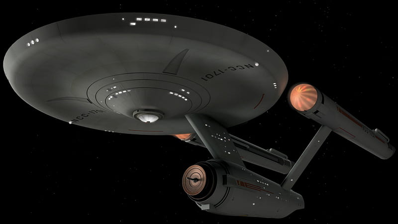 Constitution Class Enterprise, science fiction, star trek, enterprise, starship, HD wallpaper