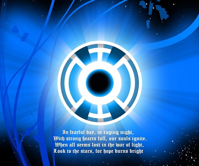 Blue Lantern Corps, comics, dc, oath, HD wallpaper