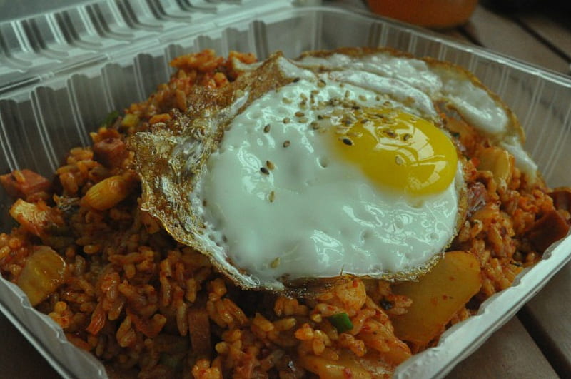 korean kimchi fried rice, yummy, entertainment, fun, foods, HD wallpaper