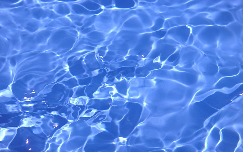 Sparkling Water, 3d, water, blue, ocean, HD wallpaper