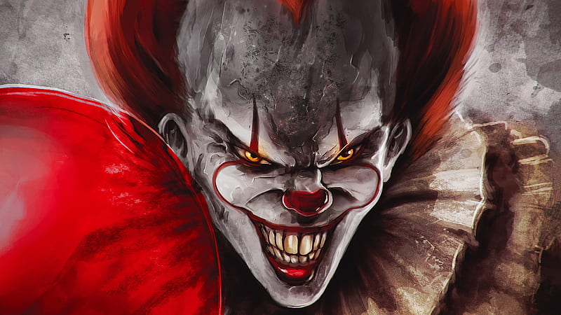 Pennywise Joker, it, pennywise, clown, movies, HD wallpaper