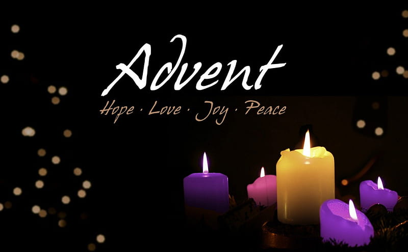 Advent, Christmas season, flames, candles, HD wallpaper