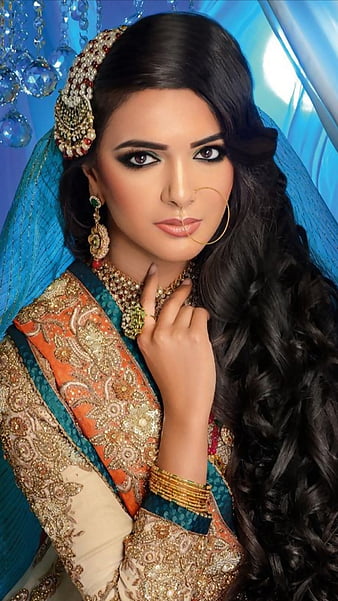 HD wallpaper beautiful beauty black hair bollywood brown eyes gorgeous indian jewels piercing woman thumbnail