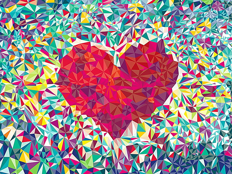 love heart-love theme, HD wallpaper