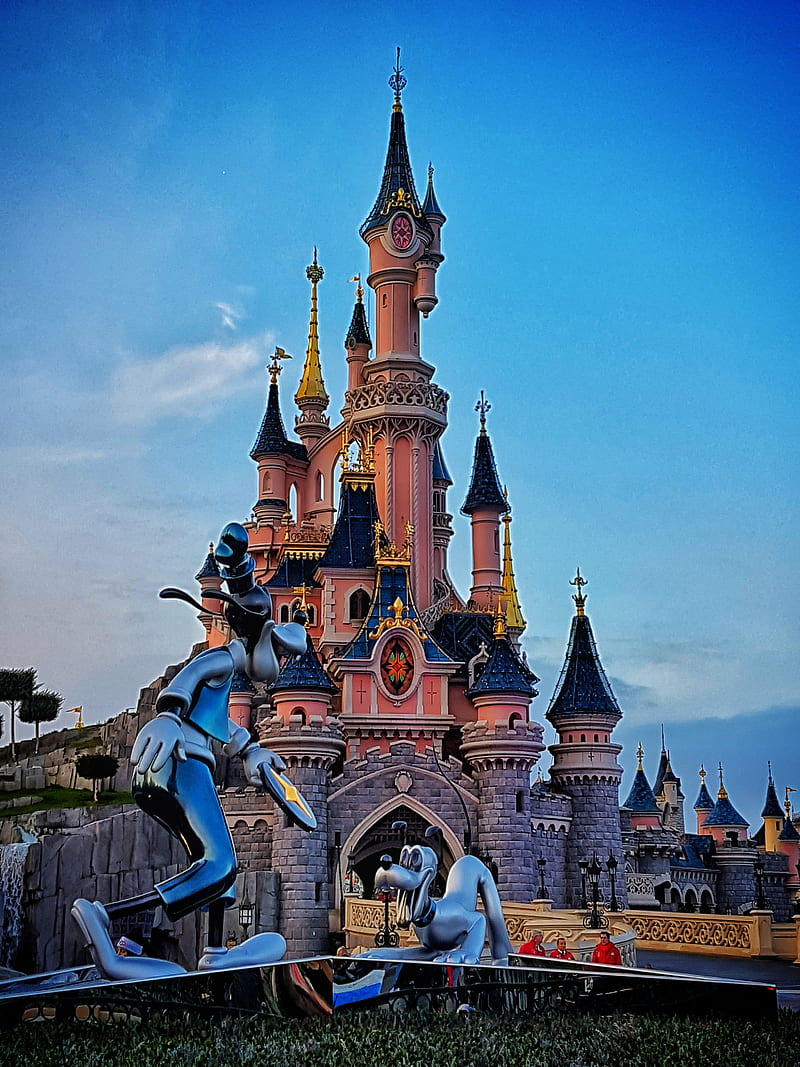 Disneyland, goofy, paris, HD phone wallpaper