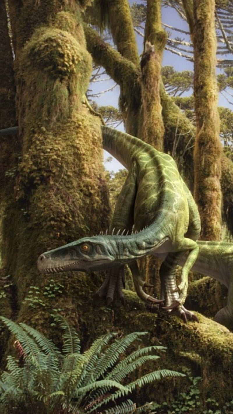 Herrerasaurus, dinosaurs, mobile abyss, animals, the isle, prehistoric, HD phone wallpaper