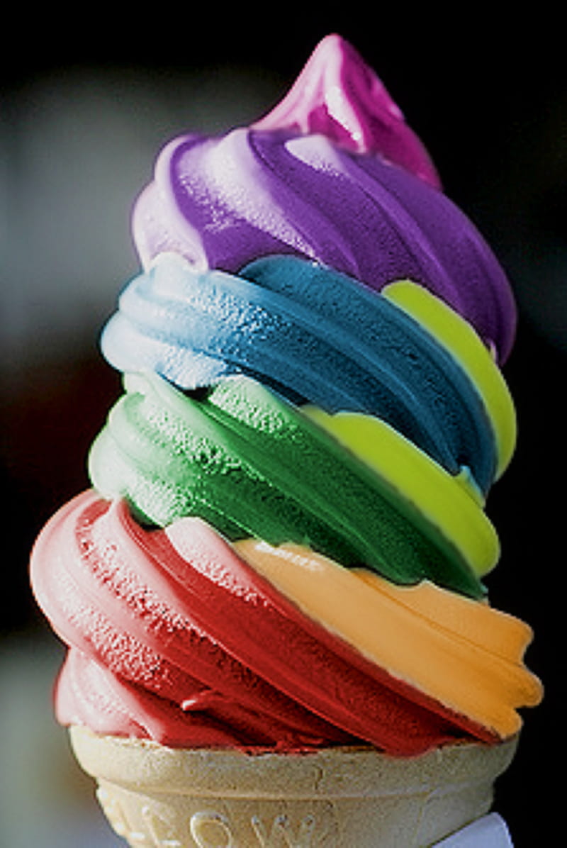 HD wallpaper: Colorful Ice Cream Cone Dessert, chocolate and mango ice  cream wallpaper | Wallpaper Flare