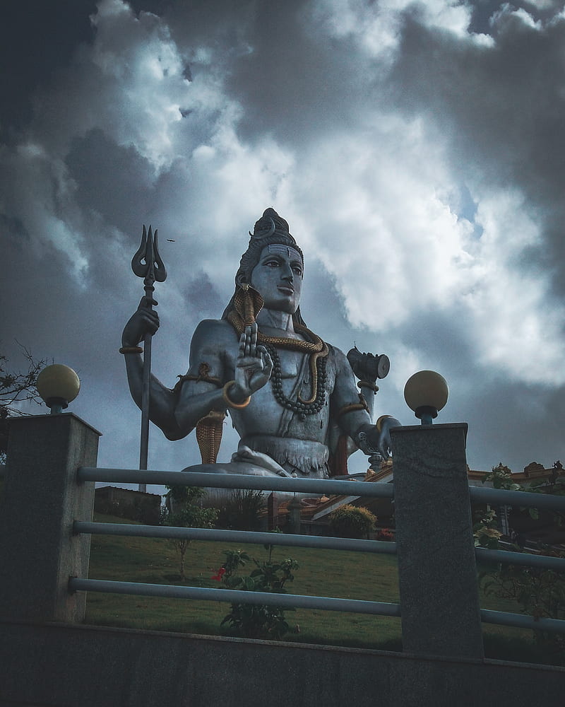 Lord Shiva, beach, creator, divine, god, india, karnataka, murdeshwara,  sculptor, HD phone wallpaper | Peakpx
