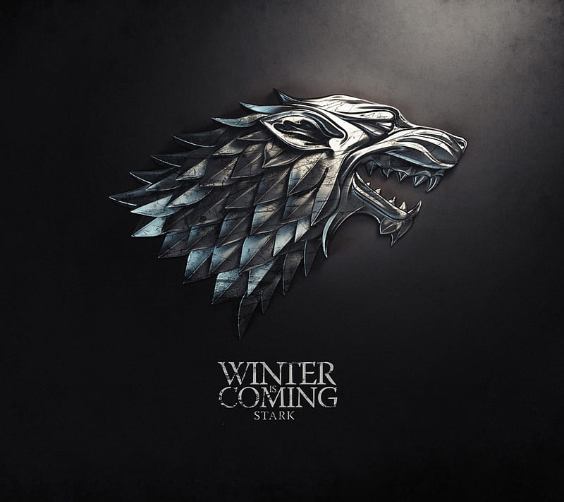 game of thrones, dark, iron, stark, winter is coming, wolf, HD wallpaper